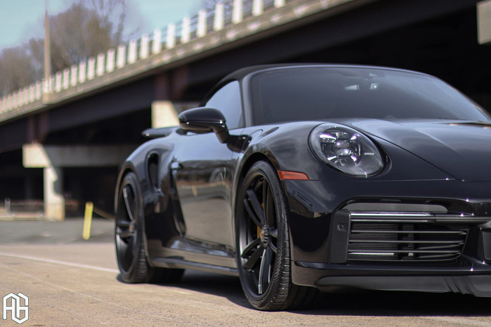 Porsche 911 Turbo S Cabriolet on custom forged wheels