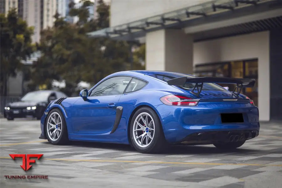 PORSCHE 981 / BOXSTER / CAYMAN GT4 STYLE CARBON FIBER QUARTER PANEL SIDE SCOOPS BSD