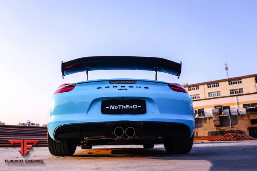 PORSCHE 981 / BOXSTER / CAYMAN GT4 STYLE CARBON FIBER TRUNK SPOILER BSD