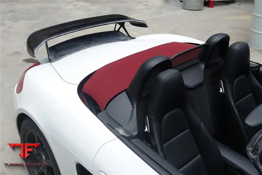 PORSCHE 981 / BOXSTER TA STYLE STYLE CARBON FIBER TRUNK SPOILER WING BSD