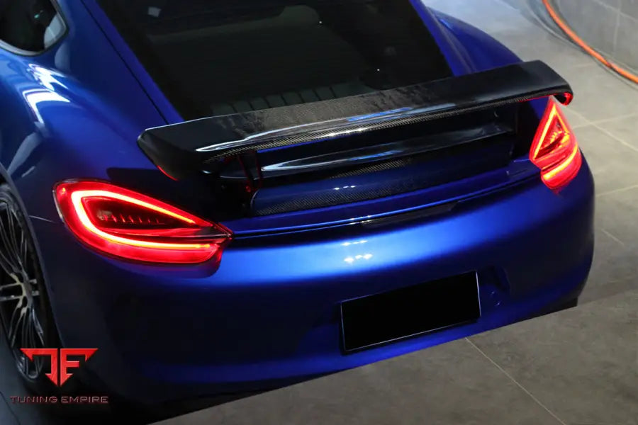 PORSCHE 981 / CAYMAN TA STYLE CARBON FIBER TRUNK SPOILER WING BSD