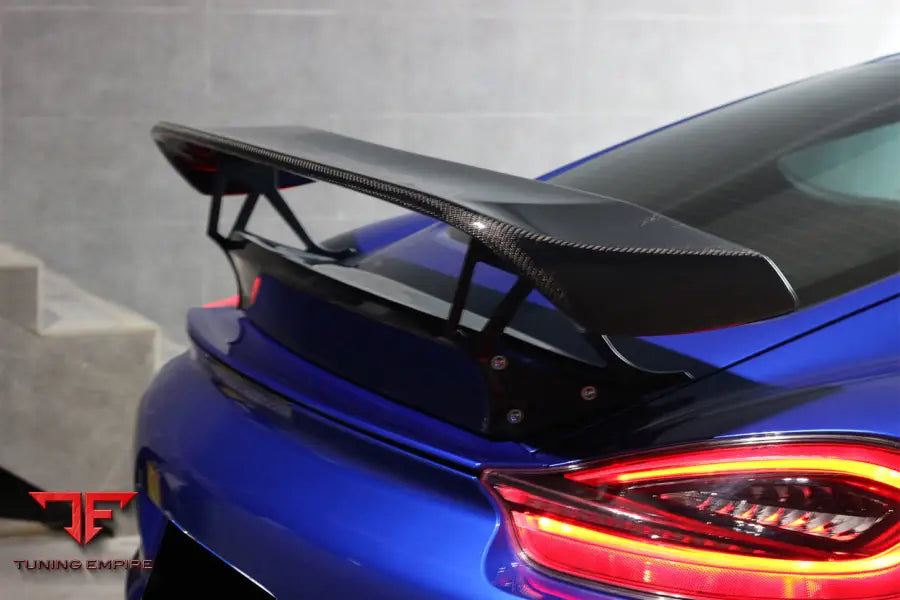 PORSCHE 981 / CAYMAN TA STYLE CARBON FIBER TRUNK SPOILER WING BSD