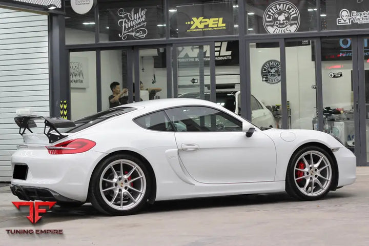 PORSCHE 981 / CAYMAN TA STYLE CARBON FIBER TRUNK SPOILER WING BSD