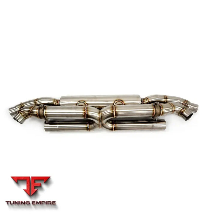 PORSCHE 991.2 TURBO 3.8T STAINLESS STEEL CATBACK RAZOR EXHAUST WITH MUFFLER VALVE