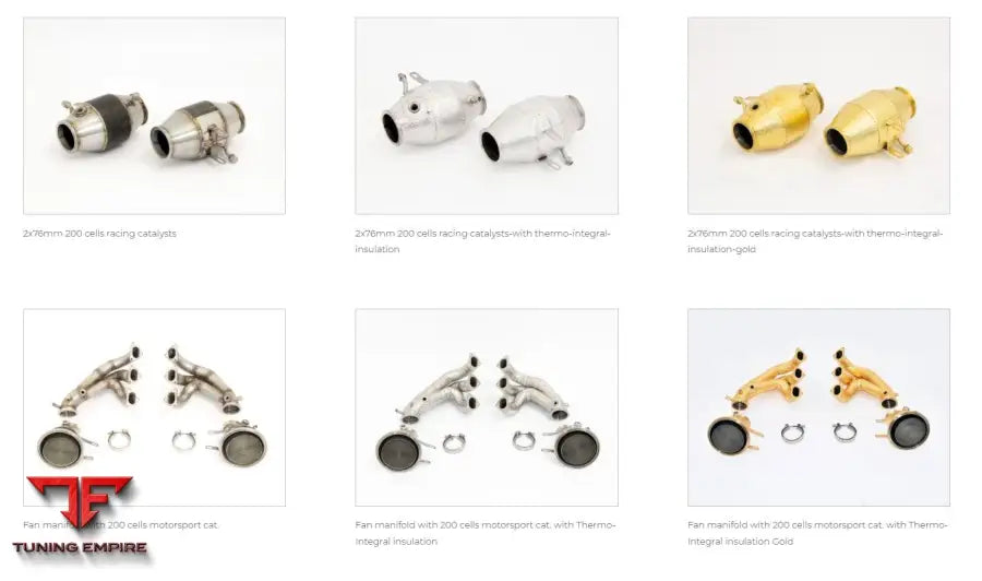 PORSCHE 992 GT3 RS EXHAUST SYSTEMS