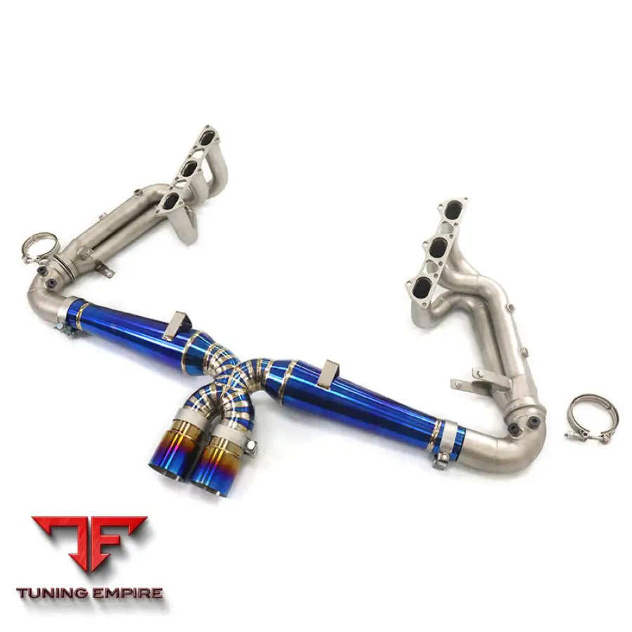 PORSCHE 992 GT3 TITANIUM HEADER CATBACK RAZOR EXHAUST DOWNPIPE