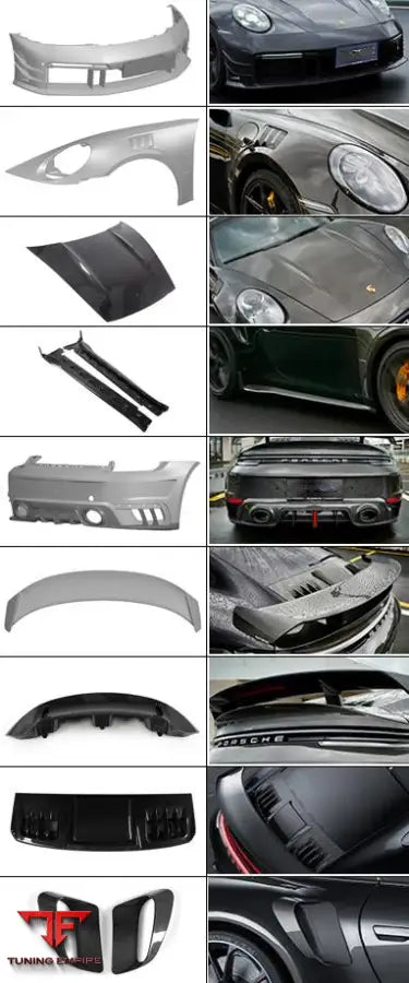 Porsche 992 Turbo S Dry Carbon Body kit