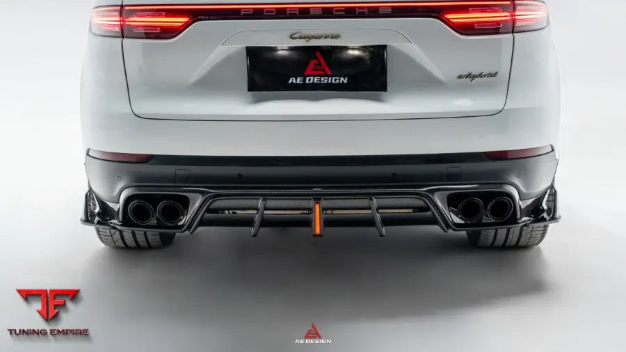 PORSCHE CAYENNE 9Y0.1 9Y0.2 COUPE 9Y3.1 9Y3.2 BASE S TURBO 2019-ON AE REAR DIFFUSER & CANARDS
