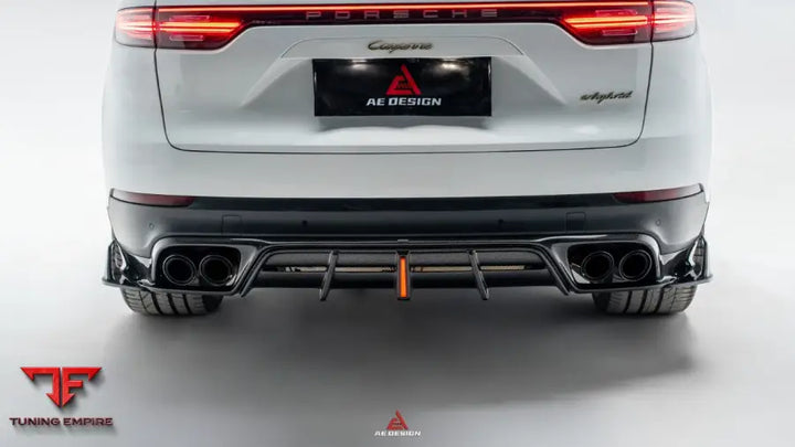 PORSCHE CAYENNE 9Y0.1 9Y0.2 COUPE 9Y3.1 9Y3.2 BASE S TURBO 2019-ON AE REAR DIFFUSER & CANARDS