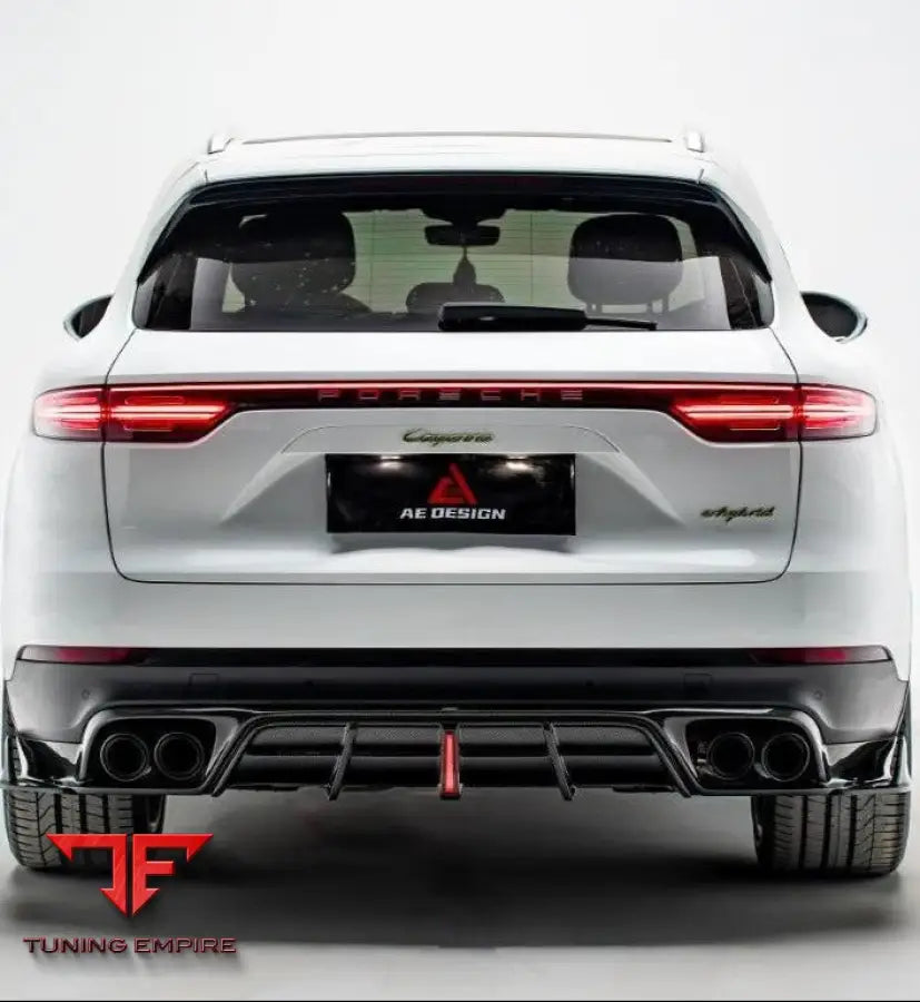PORSCHE CAYENNE 9Y0.1 9Y0.2 COUPE 9Y3.1 9Y3.2 BASE S TURBO 2019-ON AE REAR DIFFUSER & CANARDS