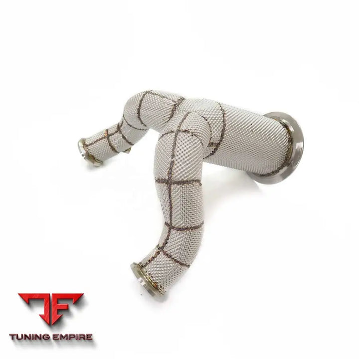 PORSCHE CAYENNE 9Y0 3.0T STAINLESS STEEL RAZOR EXHAUST DOWNPIPE WITH HEAT SHIELD