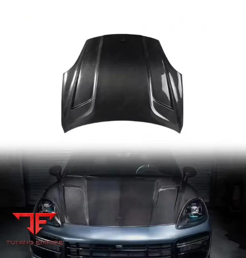 PORSCHE CAYENNE 9Y0 CARBON FIBER ENGINE BONNET HOOD