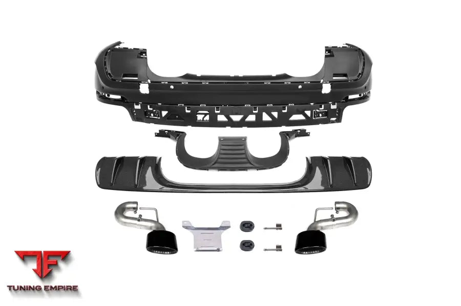 PORSCHE CAYENNE COUPE CENTER PIPE TURBO STYLE UPGRADE