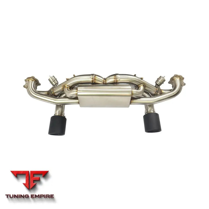 PORSCHE CAYMAN 718 GT4 CATBACK RAZOR EXHAUST WITH MUFFLER VALVE