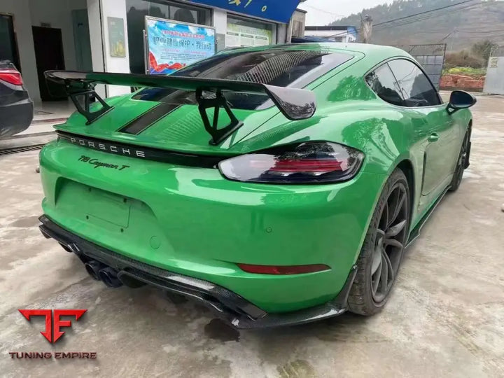 PORSCHE CAYMAN BOXSTER 982 718 2016 + GT4 DRY CARBON REAR SPOILER