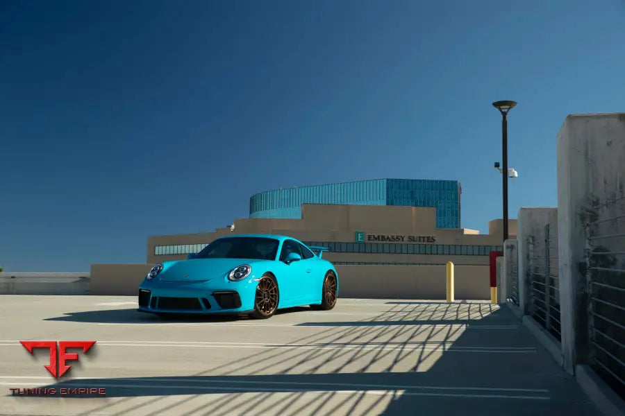 PORSCHE GT3 FORGED WHEELS AND EXHAUST SYSTEM