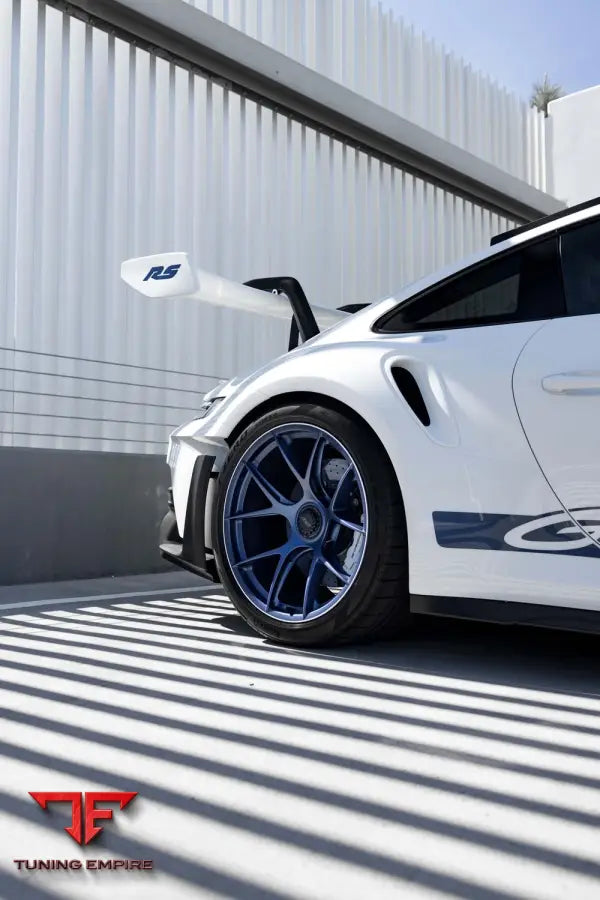 PORSCHE GT3RS FORGED WHEELS AND EXHAUST SYSTEM