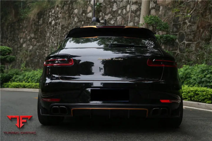 PORSCHE MACAN GTS & TURBO & S ATS STYLE CARBON FIBER REAR DIFFUSER WITH WINGLETS BSD