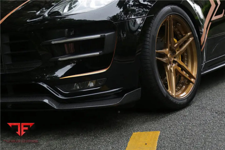 PORSCHE MACAN GTSTURBOS ATS STYLE CARBON FIBER FRONT LIP BSD