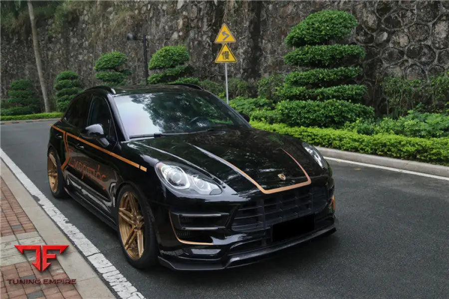 PORSCHE MACAN GTSTURBOS ATS STYLE CARBON FIBER FRONT LIP BSD