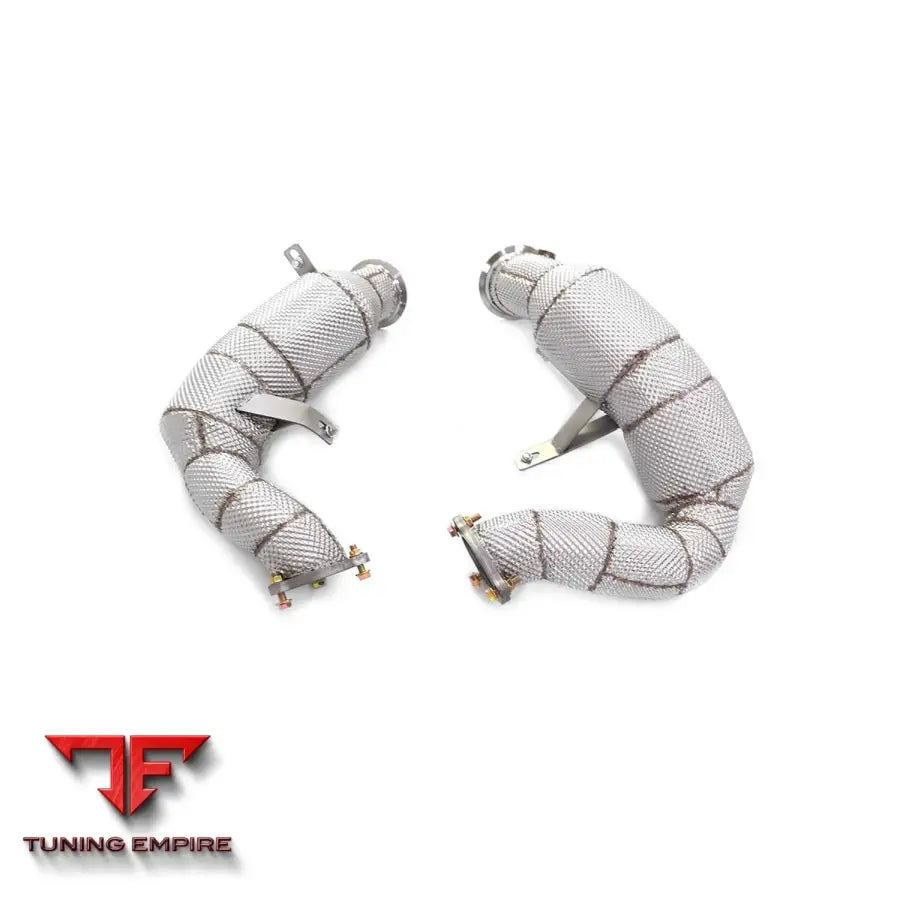 PORSCHE MACAN TURBO 3.6T STAINLESS STEEL RAZOR EXHAUST DOWNPIPE WITH HEAT SHIELD