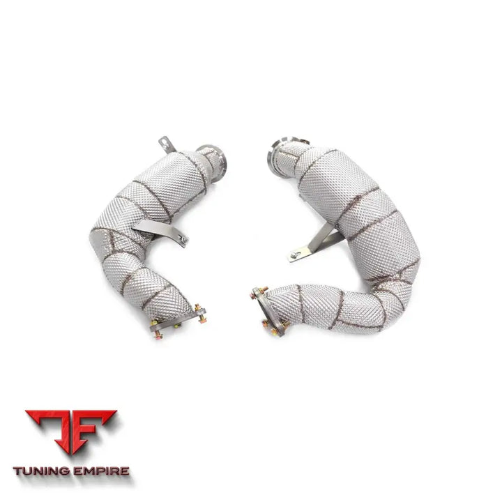 PORSCHE MACAN TURBO 3.6T STAINLESS STEEL RAZOR EXHAUST DOWNPIPE WITH HEAT SHIELD
