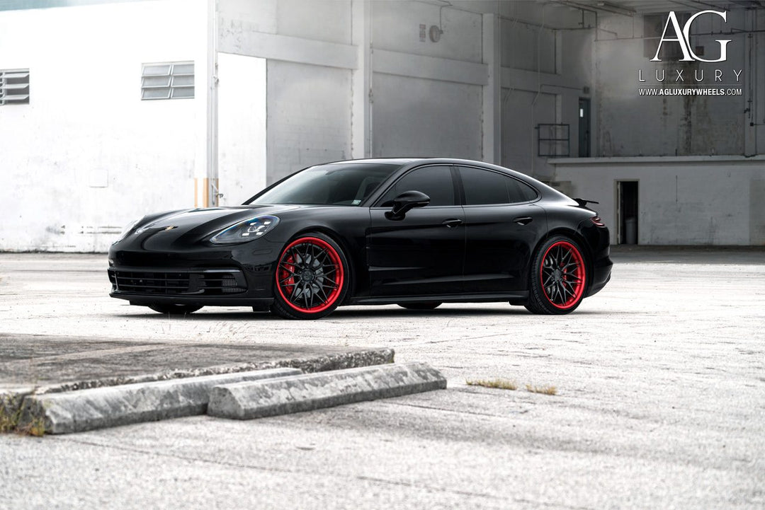 Porsche Panamera on custom forged wheels