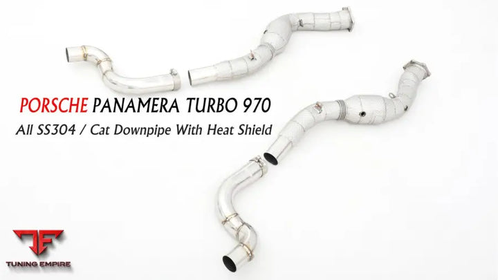 Porsche Panamera 970.1 All Ss304 Cat Downpipe With Heat Shield Exhaust System
