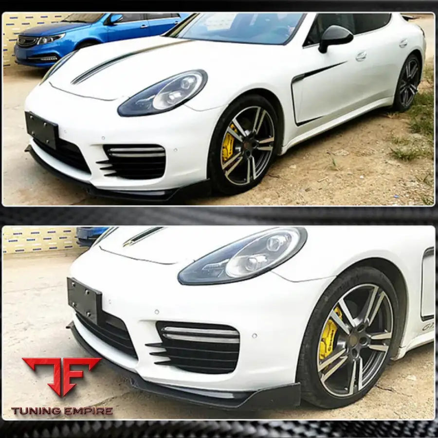 PORSCHE PANAMERA 970 GTS TURBO S FACELIFT CARBON FIBER FRONT BUMPER LIP 2014-2016Y