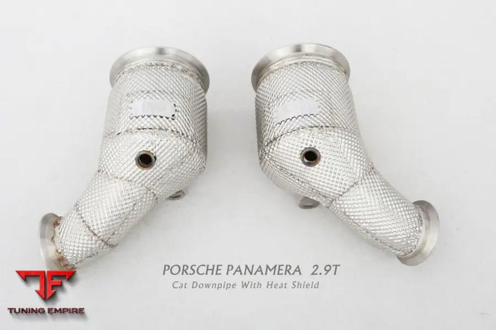 Porsche Panamera 971 All Ss304 Cat Downpipe With Heat Shield Exhaust System