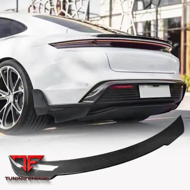 PORSCHE TAYCAN TURBO S CARBON FIBER REAR TRUNK SPOILER 2023-2024Y