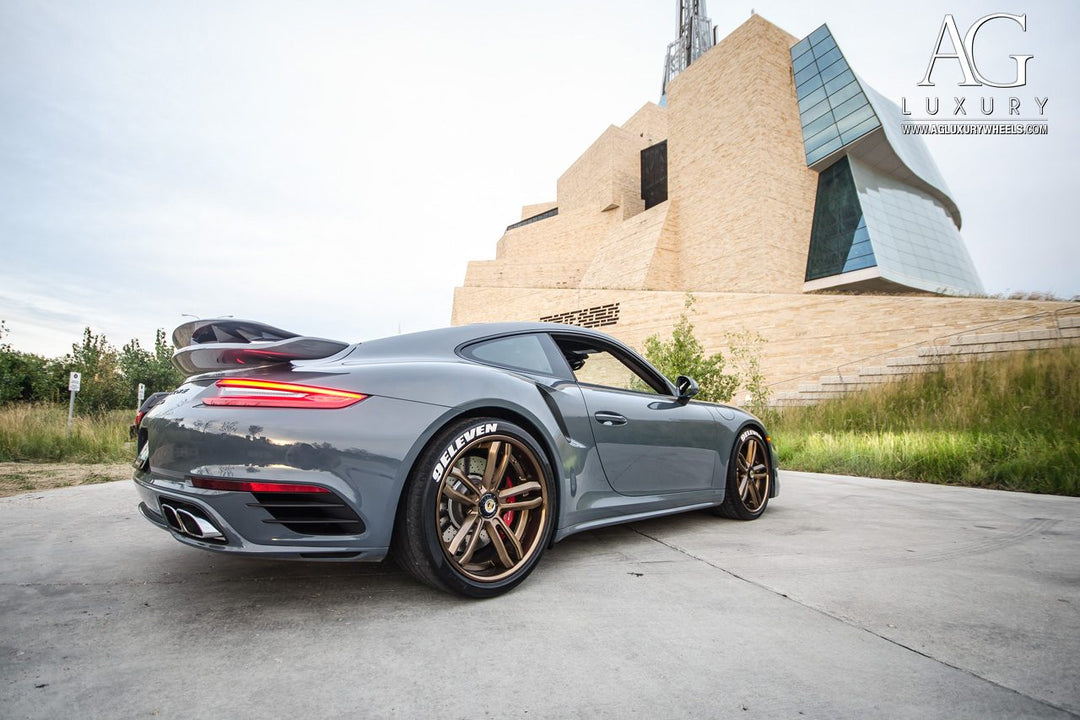 Porsche Turbo on custom forged wheels
