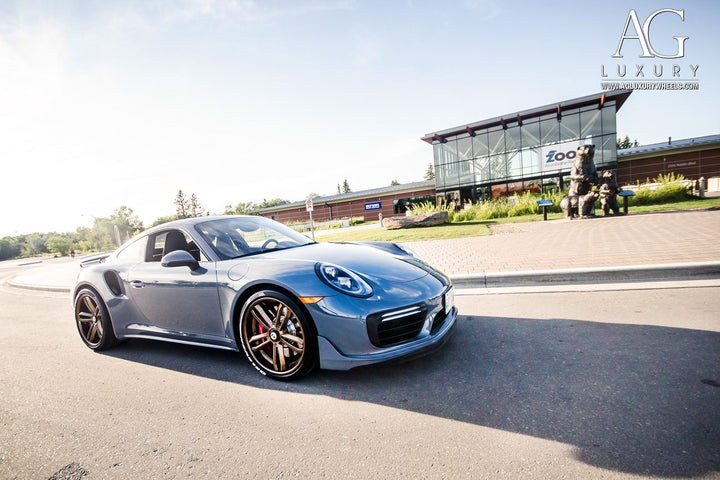 Porsche Turbo on custom forged wheels