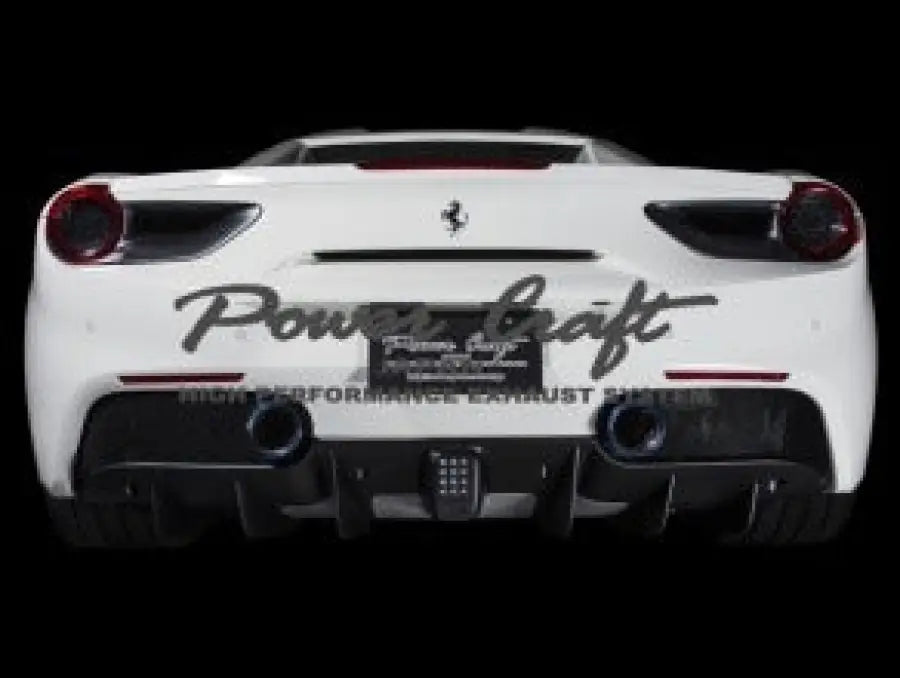 POWERCRAFT FERRARI 488 PISTA HYBRID EXHAUST MUFFLER SYSTEM