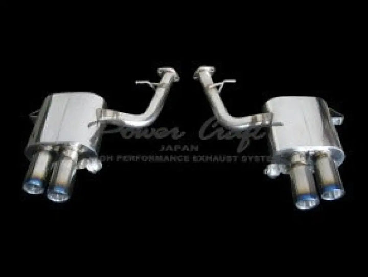 POWERCRAFT FERRARI 599/612 SCAGLIETTI HYBRID EXHAUST MUFFLER SYSTEM