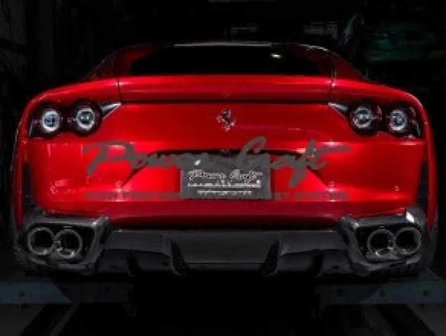 POWERCRAFT FERRARI 812 FRONT PIPE HYBRID EXHAUST MUFFLER SYSTEM