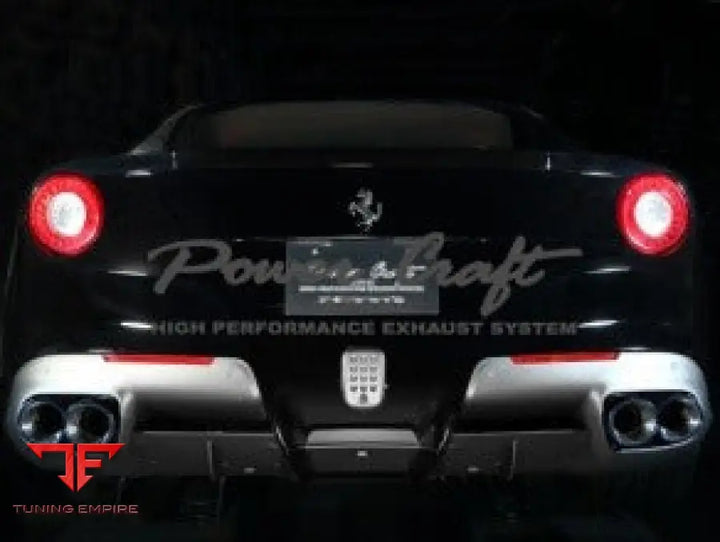 POWERCRAFT FERRARI F12 / TDF FRONT PIPE HYBRID EXHAUST MUFFLER SYSTEM