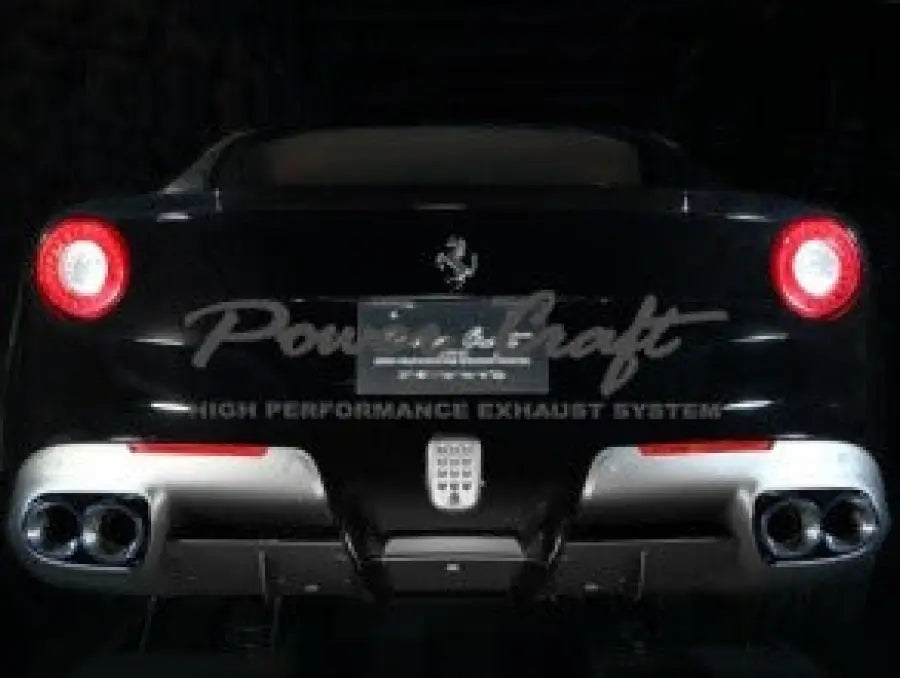 POWERCRAFT FERRARI F12 / TDF FRONT PIPE HYBRID EXHAUST MUFFLER SYSTEM