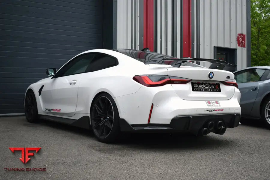 QUICKSILVER BMW M4 G82 G83 (2021 ON) CENTRE EXIT SPORT EXHAUST WITH SOUND ARCHITECT™ INC. CARBON DIFFUSOR KIT WITH OR