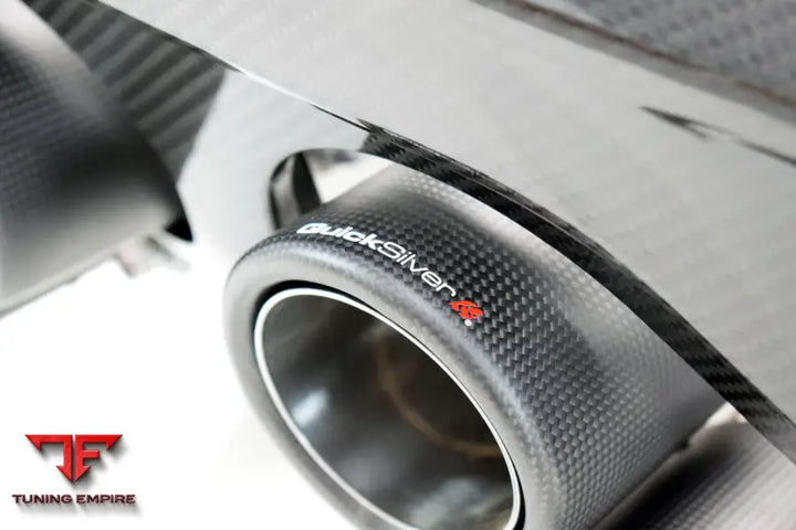 QUICKSILVER BMW M4 G82 G83 (2021 ON) CENTRE EXIT SPORT EXHAUST WITH SOUND ARCHITECT™ INC. CARBON DIFFUSOR KIT WITH OR