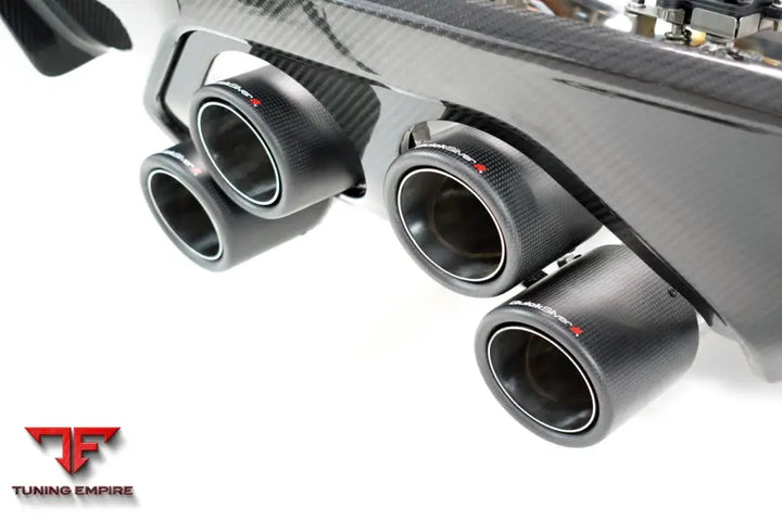 QUICKSILVER BMW M4 G82 G83 (2021 ON) CENTRE EXIT SPORT EXHAUST WITH SOUND ARCHITECT™ INC. CARBON DIFFUSOR KIT WITH OR