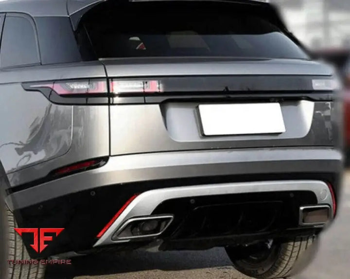 RANGE ROVER VELAR CARBON FIBER REAR BUMPER DIFFUSER WITH EXHAUST TIPS 2017-2021Y