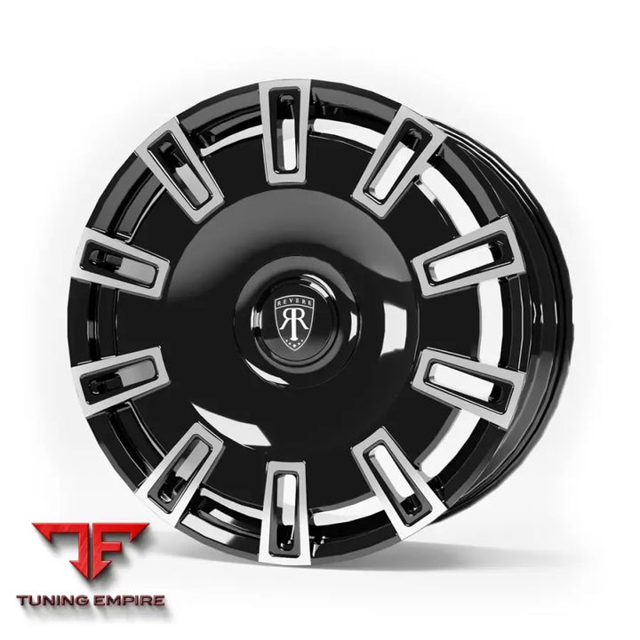 Revere London WC10F forged wheel black polished