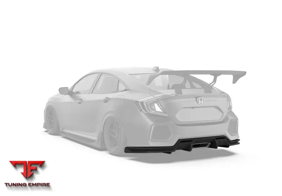 ROBOT 10th Gen Honda Civic Rear Bumper & Diffuser (Sedan Only) - Rear Bumpers & Diffusers