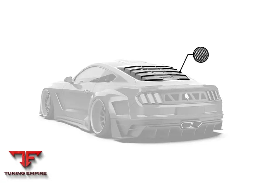 ROBOT Ford Mustang Dusk Rear Window Covers - Window Covers & Louvers