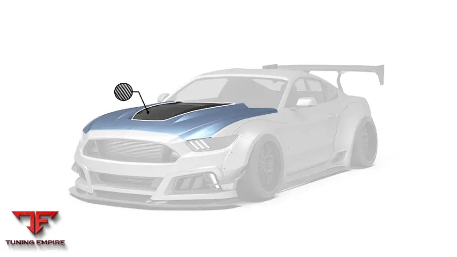 ROBOT Ford Mustang V2 Hood / Bonnet (S550.1) - Bonnets & Hoods