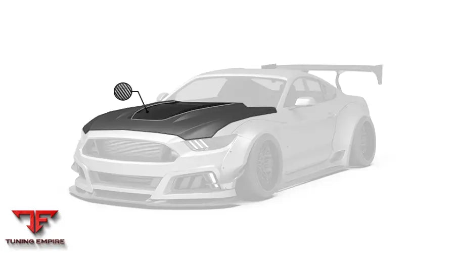 ROBOT Ford Mustang V2 Hood / Bonnet (S550.1) - Bonnets & Hoods
