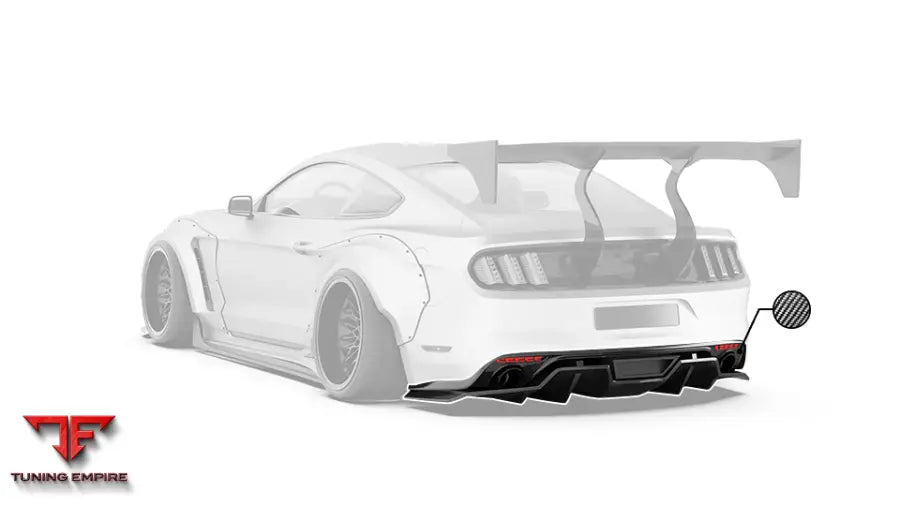 ROBOT Ford Mustang V2 Rear Diffuser (S550.1) - Rear Bumpers & Diffusers