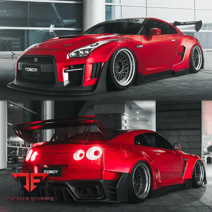 ROBOT Nissan GTR Body Kit R35 WIDEBODY FRP Complete Body Kit - Full Body Kits