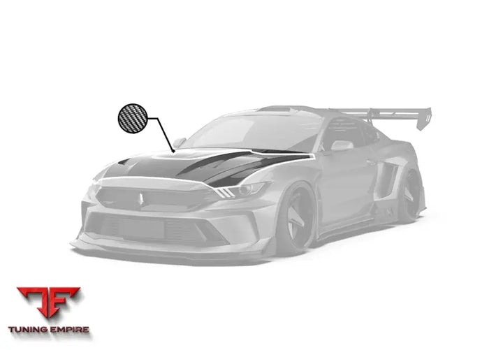 ROBOT S550 Ford Mustang FRP/Carbon Dusk Bonnet - Bonnets & Hoods